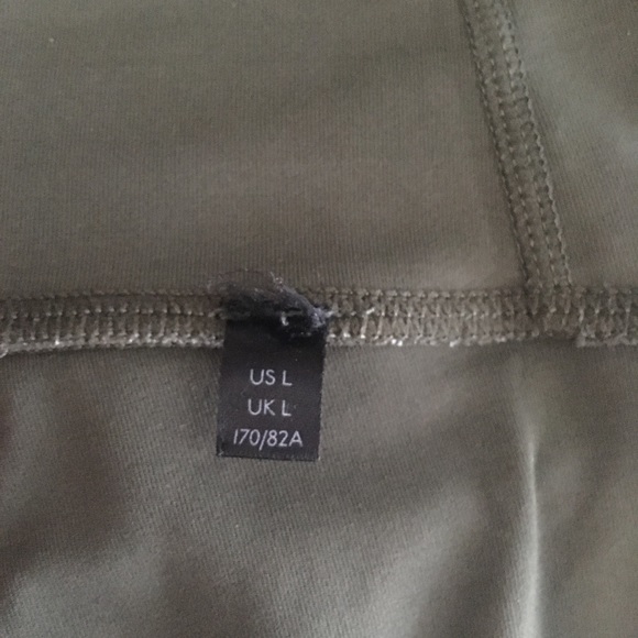 Large-Free People Movement High Rise 7/8 Genesis Secret Moss Green Leggings - Picture 16 of 17